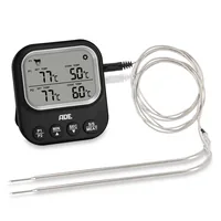 ADE Digitales Braten- und Ofenthermometer Schwarz - Typ: Thermometer - Anwendungsbereich: Bratentemperatur - Kabelgebunden: Nein - Displaytyp: LCD - App kompatibel: Nein