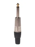 Bemero Stecker BC2001NI-M 6.3 mm Mono Klinkenstecker Nickel - Audio Steckertyp: Klinke 6.3 mm - male - Anwendungsbereich: Live/Bühne - Installation - Studio