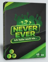 Anzen Spiele Familienspiel Never Ever -DE- - Sprache: Deutsch - Kategorie: Familienspiel - Würfelspiel - Altersempfehlung ab: 16 Jahren - Spieldauer: 30 min - Min. Anzahl Spieler: 2 - Max. Anzahl Spieler: 100