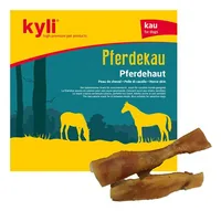 kyli Kausnack Pferdekau ca. 15 cm 250 g - Tierbedürfnis: Zahnpflege & Atem - Packungsgrösse: 250 g - Produkttyp: Ergänzungsfutter - Fleischsorte: Pferd - Tierart: Hund