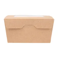Weita Menübox mit Sichtfenster, 780 ml, 50 Stück - Detailfarbe: Braun - Materialtyp: Papier - Material: Pappe