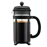 Bodum Kaffeebereiter Java 1 l, Schwarz - Materialtyp: Glas - Material: Borosilikatglas - Zubereitungssystem: French Press - Anzahl Tassen: 8 × - Spülmaschinenfest: Ja - Fassungsvermögen: 1 l