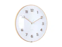 KARLSSON Wanduhr Esencia Dome 30 cm, Weiss - Uhrtyp: Analog - Betriebsart: Akkubetrieb - Batteriebetrieb - Funksignal: Nein - Funktionen: Zeit - Form: Rund - Detailfarbe: Weiss