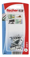 Fischer Gipskartondübel Metall GKM S, 6 Stück - Bohrdurchmesser: 4.5 mm - Länge: 31 mm - Verpackungseinheit: 6 Stück - Für Material: Gipskarton - Gipsfaserplatten - Set: Ja