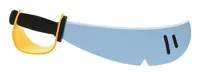 Partydeco Partyaccessoire Piratenschwert - Packungsgrösse: 1 Stück - Produkttyp: Partyaccessoire - Material: Schaumstoff - Detailfarbe: Gelb - Schwarz - Motto: Pirat