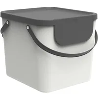Rotho Recyclingbehälter Albula 40 l, Mistletoe Weiss - Material: Recycling Kunststoff - Fassungsvermögen: 40 l - Anzahl Behälter: 1 - Detailfarbe: Weiss - Form: Eckig