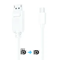 PureLink Kabel Mini-DisplayPort - DisplayPort, 1.5 m - Kabeltyp: Anschlusskabel - Videoanschluss Seite A: Mini-DisplayPort - Videoanschluss Seite B: DisplayPort - Detailfarbe: Weiss - Kabellänge: 1.5 m - Display Port Standard: 1.3