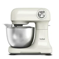 Tefal Küchenmaschine QB140A Bake Easy Weiss - Funktionen: Impulsfunktion - Kneten - Mixen - Rühren - Schlagen - Detailfarbe: Weiss - Gerätetyp: Küchenmaschine - Leistungsaufnahme Betrieb: 500 W - Timerfunktion: Keine Angaben - Display vorhanden: Nein