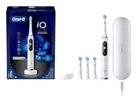 Oral-B Elektrische Zahnbürste iO Series9 White Alabaster - Zahnbürsten-Art: Mikrovibrationszahnbürste - Stromversorgung: Akkubetrieb - Reinigungsmodi: Whitening - Zahnfleischschutz - Tägliche Reinigung - Sensitiv - Zungenreinigung - Super Sensitiv - Inten