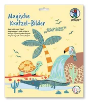 URSUS Magische Kratzel-Bilder 24560002F Safari, 21x21cm