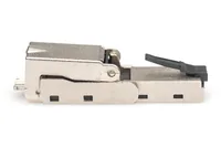 DIGITUS CAT 6A Feldstecker abwinkelbar, STP mit Staubschutzkappe, Knickschutz