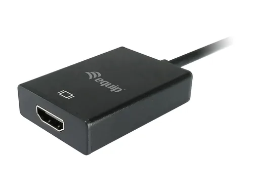 Equip Adapter HD15->HDMI-A3.5mmUSB-A StBu Audio schwarz