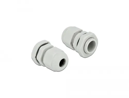 DeLOCK Cable Gland PG9 10 pieces grey