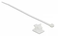 DELOCK Kabelklemme 25 x 18 mm mit KBI L 200 x B 3,6 mm weiß