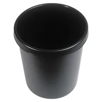 Helit Papierkorb 30 l, Schwarz - Fassungsvermögen: 30 l - Höhe: 41 cm - Anzahl Behälter: 1 - Material: Polypropylen (PP) - Detailfarbe: Schwarz - Form: Rund