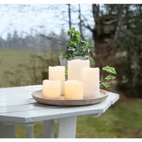 EGLO Leuchten LED-Kerzen Set SOLAR 5 Stück, Beige - Betriebsart: Batteriebetrieb - Fernbedienung: Ja - Aussenanwendung: Ja - Höhe: 15 cm - Timerfunktion: Nein - Set: Ja