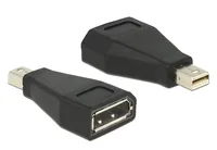 Delock Adapter mini Displayport 1.2 Stecker > Displayport Buchse schwarz