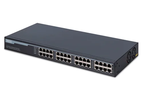 Digitus DN-95116 Netzwerk-Switch Gigabit Ethernet (10/100/1000) Power over Ethernet (PoE) 1U Grau