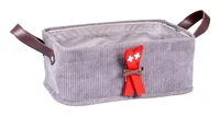 Kadastar Brotkorb Stripes & Skis Grau - Material: Textil - Detailfarbe: Grau