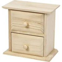 Creativ Company Kommode 13 x 7.5 x 13 cm, 1 Stück - Breite: 13 cm - Höhe: 13 cm - Länge: 7.5 cm - Produkttyp: Kommode