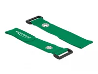 Delock Klettkabelbinder Grün 280 mm x 38 mm 3 Stück - Breite: 38 mm - Länge: 280 mm - Produkttyp: Klettkabelbinder - Ausstattung Kabelmanagement: Wiederverwendbar - Haftend - Verpackungseinheit: 3 Stück - Material: Klett