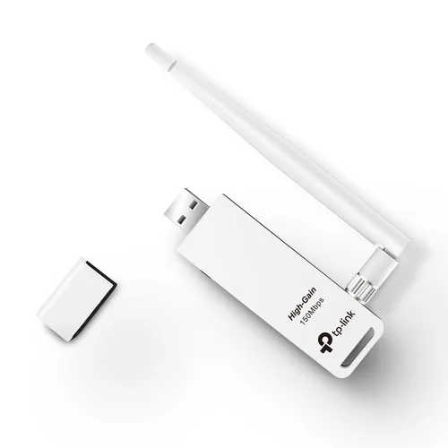 TP-Link WLAN-N USB-Stick TL-WN722N - Schnittstelle Hardware: USB 2.0 - WLAN Standard: IEEE 802.11n (Wi-Fi 4) - IEEE 802.11b (Wi-Fi 2) - IEEE 802.11g (Wi-Fi 3) - Frequenzband: 2.4 GHz - Formfaktor: Extern - Höhe Slot-Blech: Extern