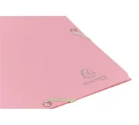 Exacompta Gummibandmappe A4 AutentiK, Rosa - Typ: Gummibandmappe - Ausstattung: Gummiband - Detailfarbe: Rosa - Material: Recycling Papier