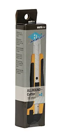 Wedo 78 618 utility knife Black, Steel, Yellow Snap-off blade knife