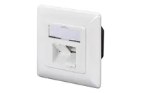 Digitus CAT 6A, class EA, data socket, design-compatible, surface-mounted