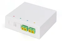 Digitus FTTH housing, 2 x LC/APC DX coupler with shutter