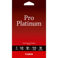 CANON Pro Platinum Photo Pap.10x15cm PT1014x6 InkJet glossy 300g 50 Blatt