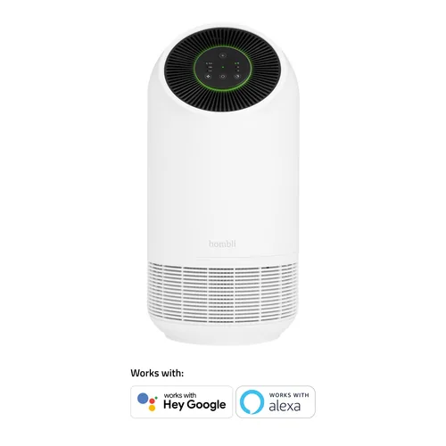 hombli Luftreiniger Smart Air Purifier 25 m² - Typ: Luftreiniger - Geräuschentwicklung in Betrieb: 30 dBA - Filtertyp: Aktivkohlefilter - HEPA-Filter - Vorfilter - Duftstoffbehälter: Nein - Display vorhanden: Nein - Hygrostat: Nein