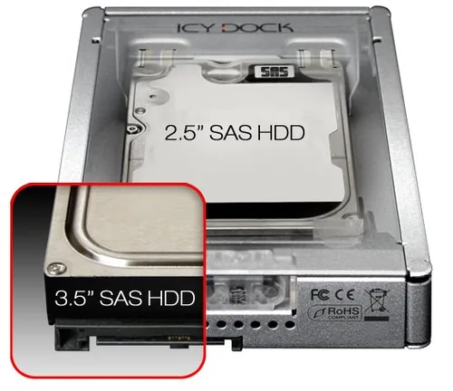 Icy Dock MB982IP-1S-1 storage drive docking station Silber