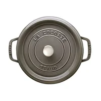 Staub La Cocotte 24cm rund Graphit-grau,Gusseisen