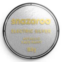 Snazaroo Schminkfarbe Blister 18 ml, Silber Metallic - Produktart Styling: Schminke - Set: Nein - Detailfarbe: Shining Silver Metal