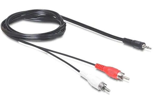 DELOCK Audiokabel 3,5mm stereo -> 2x Cinch StSt 5.00m