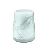 Kleine Wolke 5854901852 bathroom storage container Turquoise, White Stoneware Bathroom organizer