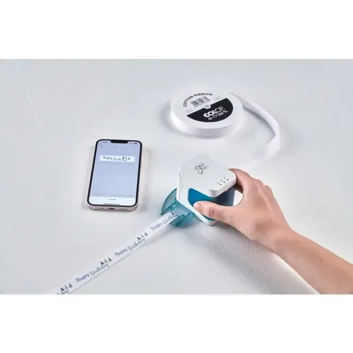 Colop Beschriftungsgerät Colop E-Mark Go Set - Drucktechnik: Tintenstrahl - Stromversorgung: Akkubetrieb - Druckmedien: Etiketten - Schnittstellen: WLAN - Medien Abschneidevorrichtung: Nein - Kapazität Wattstunden: 5.92 Wh