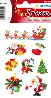 Herma Stickers Weihnachtssticker Santa Claus 3 Blatt à 24 Sticker - Verpackungseinheit: 1 Stück - Material: Papier - Detailfarbe: Mehrfarbig - Produkttyp: Weihnachtssticker