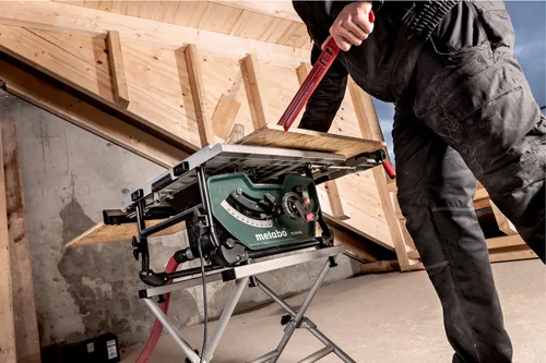 Metabo Tischkreissäge TS 254 M - Ausstattung: Ohne Zubehör - Für Material: Holz - Betriebsart: Netzbetrieb - Produktkategorie: Tischkreissäge - Set: Nein - Akkusystem: Keine