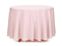 Partydeco Tischdecke D 230 cm, Staubrosa - Material: Polyester (PES) - Produktart: Tischdecke - Motiv: Party - Detailfarbe: Rosa - Breite: 230 cm - Länge: 230 cm