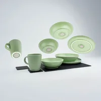 Silwy Magnet-Kunststoff-Geschirrset Dolomit Green - Produkttyp: Geschirr-Set - Material: Kunststoff - Biologisch abbaubar: Keine Angaben - Zertifikate: Keine Zertifizierung - Set: Ja - Zusammenklappbar: Keine Angaben