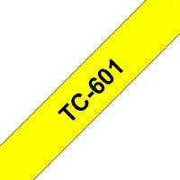 Brother TC-601 label-making tape Black on yellow