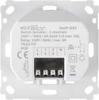 Homematic IP Funk-Schaltaktor 2-fach für Markenschalter - Produkttyp: Schaltaktoren - System-Kompatibilität: Amazon Alexa - Google Assistant - Protokoll: IPv6 - Systemkommunikation: Wireless - Detailfarbe: Weiss
