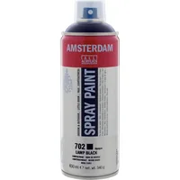 Amsterdam Acrylspray  702 Lampenschwarz deckend 400 ml - Art: Acrylspray - Detailfarbe: Schwarz - Set: Nein - Verpackungseinheit: 1 Stück