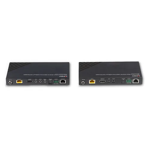 LINDY 100m Cat.6 HDMI 4K60 HDBaseT KVM Extender IRRS-232