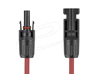 Delock DL4 Solar Kabel 4 mm² Stecker zu Buchse 3 m rot