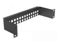 DELOCK 10"" Kabelabfangschiene Bügelform 1 HE schwarz