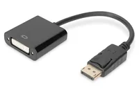 Digitus AK-340401-001-S video cable adapter 0,15 m DisplayPort DVI-I Schwarz