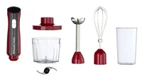 Russell Hobbs Stabmixer Desire 3 in 1 Rot - Motorleistung: 500 W - Funktionen: Mixen - Pürieren - Zerkleinern - Detailfarbe: Rot - Kabelgebunden: Ja - Set: Ja